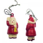 Santa Claus Vintage Puffy Celluloid Charm (1)
