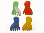Colorful Flat Rubber Feet Vintage Charms (6)