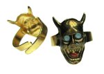 Devil or Hannya Mask Vintage Gumball Ring (1)