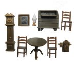 Mini Dollhouse Furniture Set : Living Room