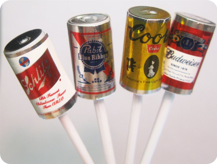Beer Can Pick Toppers (12) - Click Image to Close