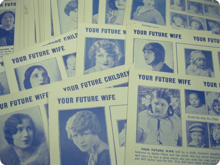 YOUR FUTURE WIFE + CHILDREN Vintage Arcade Cards (3) - Click Image to Close