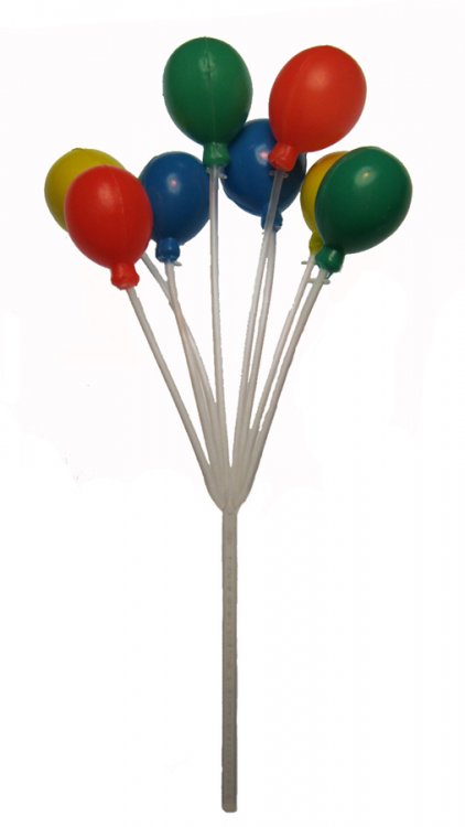 Colorful Party Balloon Pick (3) - Click Image to Close