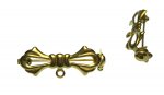 Brass Bow Pin with Loop (6)