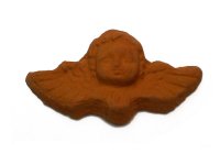 Terra Cotta Mini Cherub with Outstretched Wings (1)