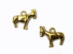 Metal-plated Vintage Donkey Charms (2)