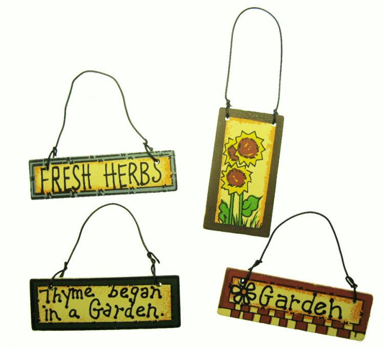 Garden Signs Fairy Garden Miniatures - Click Image to Close