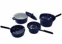 Spatterware Pots and Pans Set