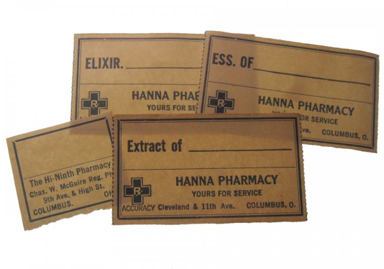 Vintage Pharmacy Labels : Fill in the Blank (8) - Click Image to Close