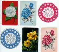 Vintage Playing Cards: Flowers (3)