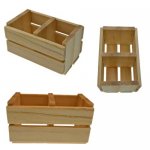 Divided Wooden Miniature Crate