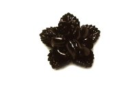 Black Star-shaped Floral Vintage Flatback (6)
