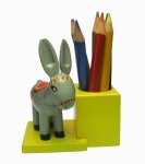 Donkey Vintage Wooden Pencil Holder, Germany