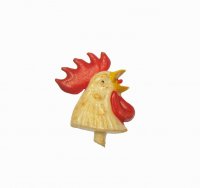Rooster Head Vintage Miniature (1)