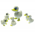 Silly Duck Family Vintage Miniature 6pc Set