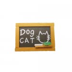 Blackboard Miniature with DOG and CAT