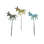 Enamel Donkey Vintage Stick Pins (3)