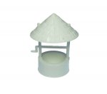 White Plastic Wishing Well Vintage Topper