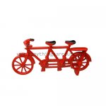 Red Bicycle Built for Two Miniature