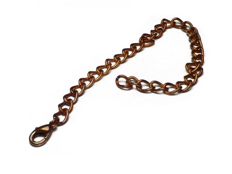 Coppery Vintage Curb Chain Bracelet (2) - Click Image to Close