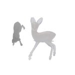 Deer Miniatures, Transluscent/White (6)