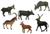 Horned African Animals Vintage Miniatures (6)