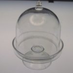 Clear Acrylic Display Dome on Stand 3"