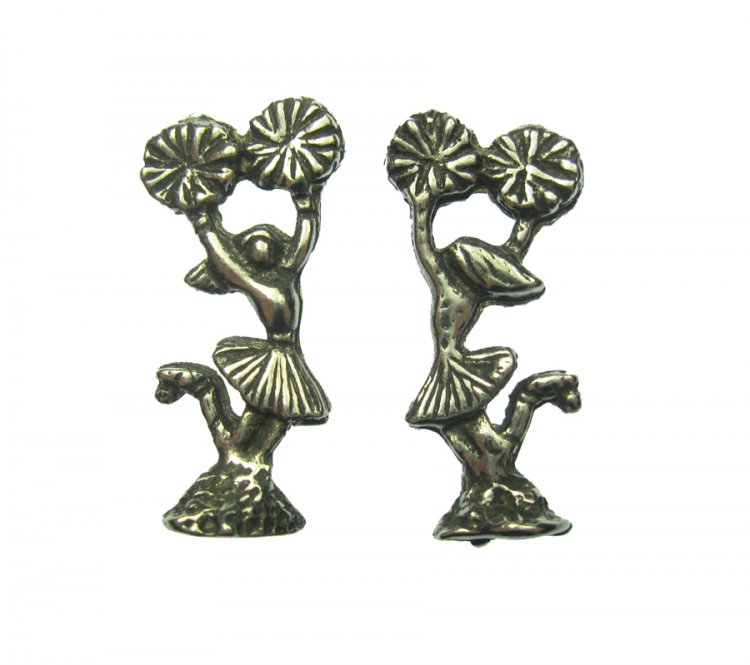 Pewter Miniature Cheerleader (1) - Click Image to Close