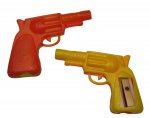 Six-Shooter Pistol Vintage Sharpener with Whistle