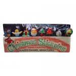 Package of Vintage Christmas Enamel Stickpins