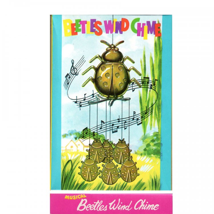 Beetles Vintage Novelty Wind Chime - Click Image to Close