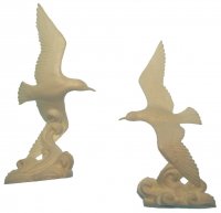 Soaring Seagull Vintage Miniature Figurines (2)