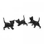 Black Kitty Cat 3pc Miniatures