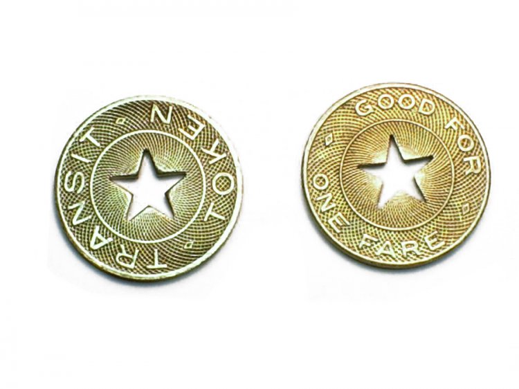 Transit Token with Star Center (1) - Click Image to Close