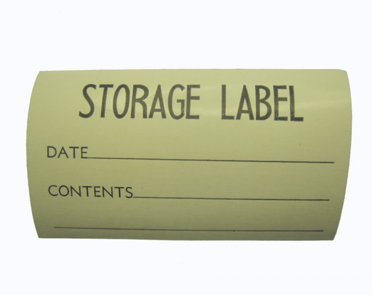 STORAGE LABEL Vintage Gummed Labels (20) - Click Image to Close