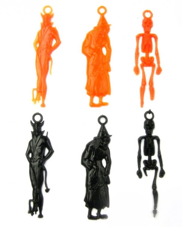 SpoOky Halloween Plastic Charms (6) - Click Image to Close