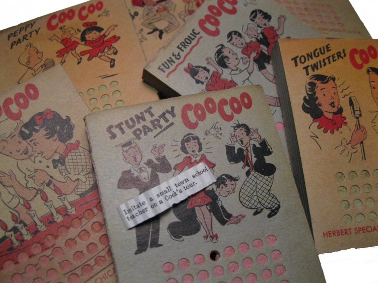 Coo-Coo 1920s Vintage Punchboard Party Game (1) - Click Image to Close