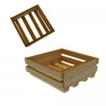 8-Slat Wooden Miniature Crate