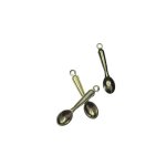Silver-tone Miniature Spoon Charms (8)