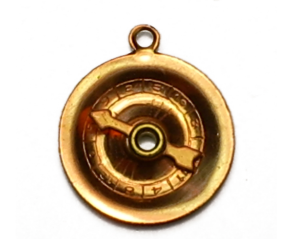 Spinning Roulette Coppery Vintage Charm (4) - Click Image to Close