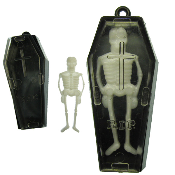 Skeleton in Coffin Pendant Charm (1) - Click Image to Close