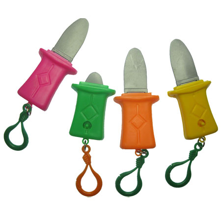 Switchblade Knife Retro Plastic Charm Clips (3) - Click Image to Close
