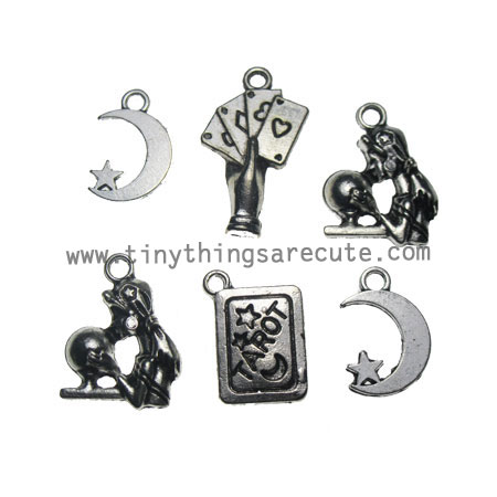 Gypsy Fortune Teller Assorted Charms (6) - Click Image to Close