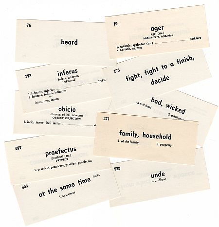 Latin Vintage Vocabulary Cards (10) - Click Image to Close
