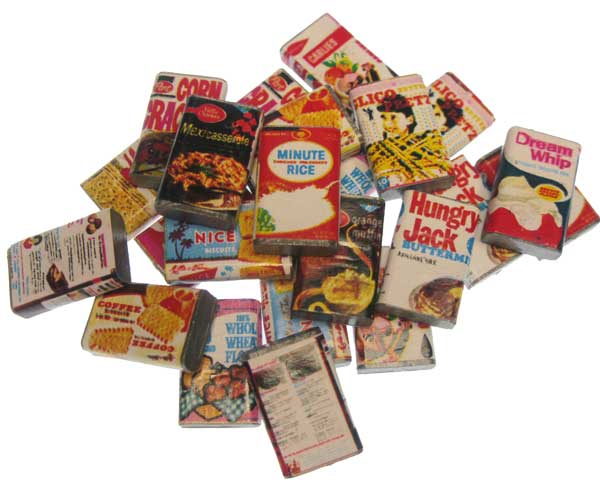 Vintage Retro Mini Boxed Groceries (24) - Click Image to Close
