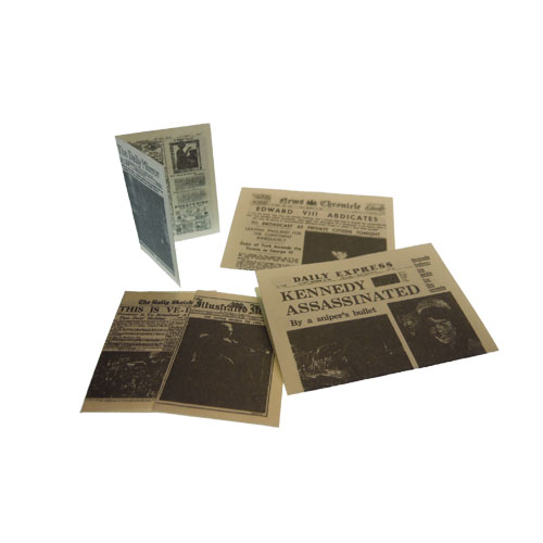 Packet of 3 Assorted Miniature Newspapers - Click Image to Close