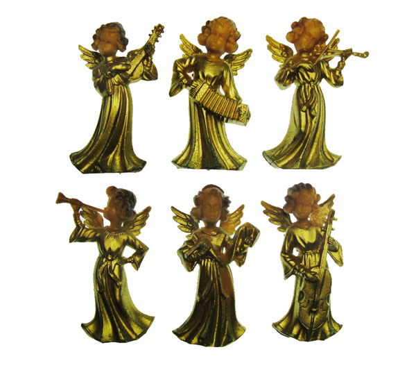 Golden Angel Musicians Vintage Miniature Set - Click Image to Close
