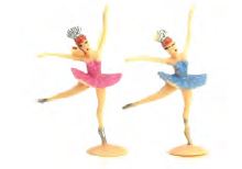 PINK + BLUE Ballerina Dancers (6) - Click Image to Close