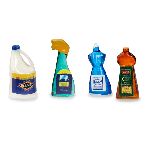 Cleaning Product Miniature Bottles Set - Click Image to Close