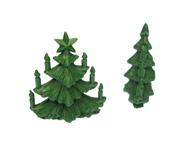 Christmas Tree with Candles Vintage Miniature (1) - Click Image to Close